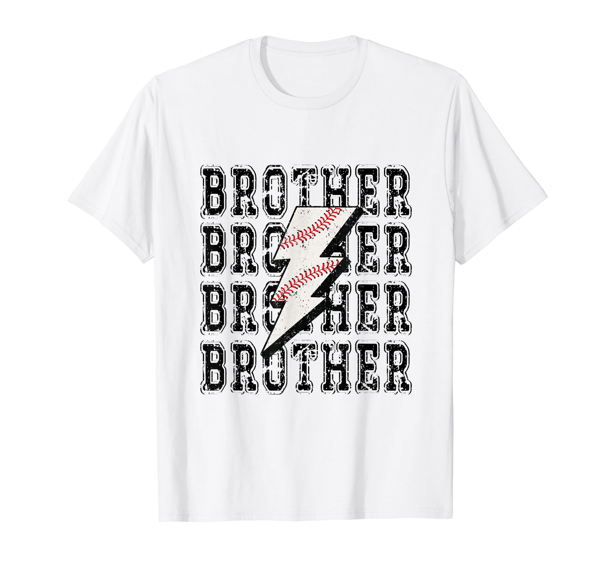 Baseball Brother Lightning Bolt T-Shirt - Minimalist Print Men Women - T-Shirt, Sweatshirt, Hoodie