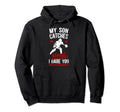 My Son Catches Baseball Catcher Dad Hoodie - Novelty Apparel for Adults - T-Shirt, Sweatshirt, Hoodie