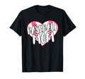 Funny Baseball Mom Heart T-Shirt - Unique Graphic Unisex - T-Shirt, Sweatshirt, Hoodie
