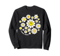 Flower Power Smile Face Flower Sweatshirt - Streetwear Style Men Women - T-Shirt, Sweatshirt, Hoodie