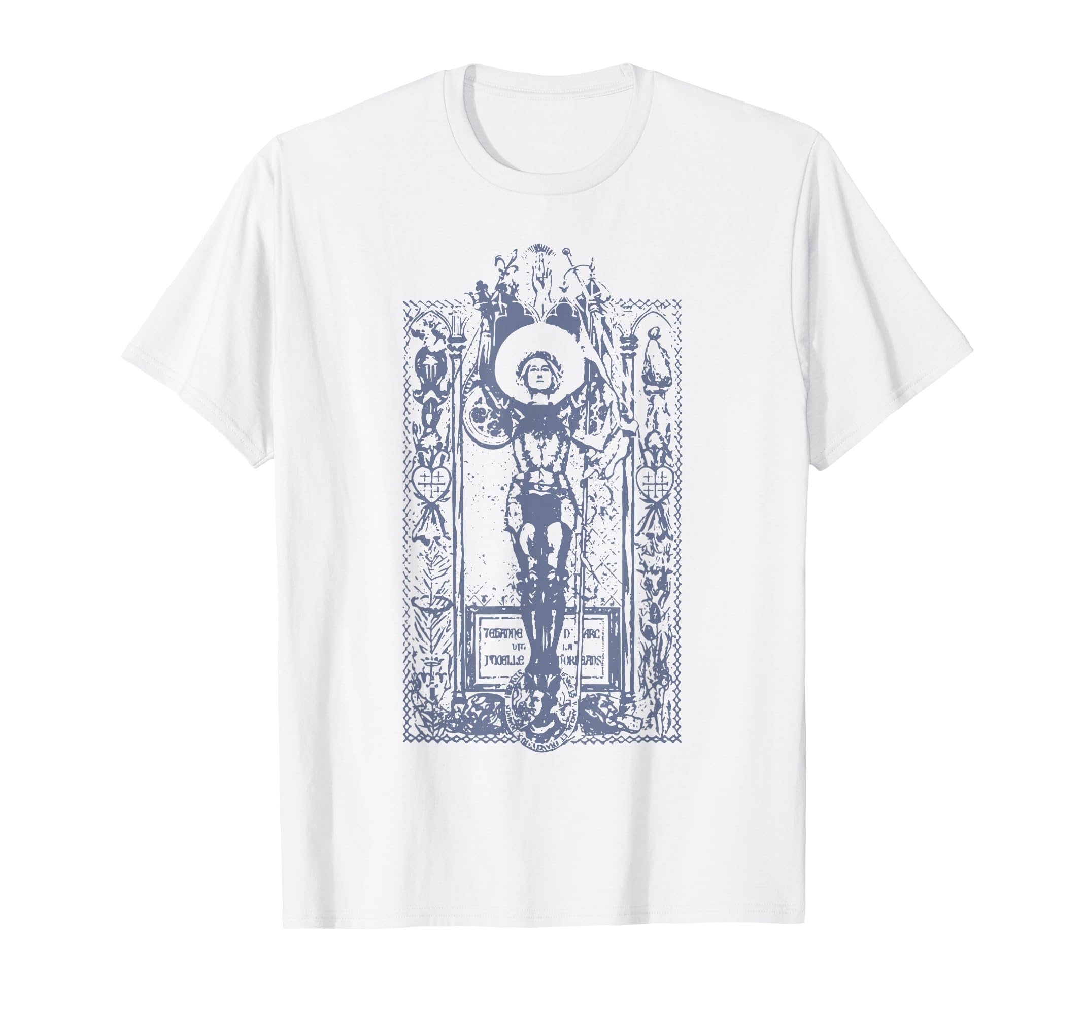 St Jeanne Darc Distressed Gifts Catholic T-Shirt - Graphic Print Men Women - T-Shirt, Sweatshirt, Hoodie