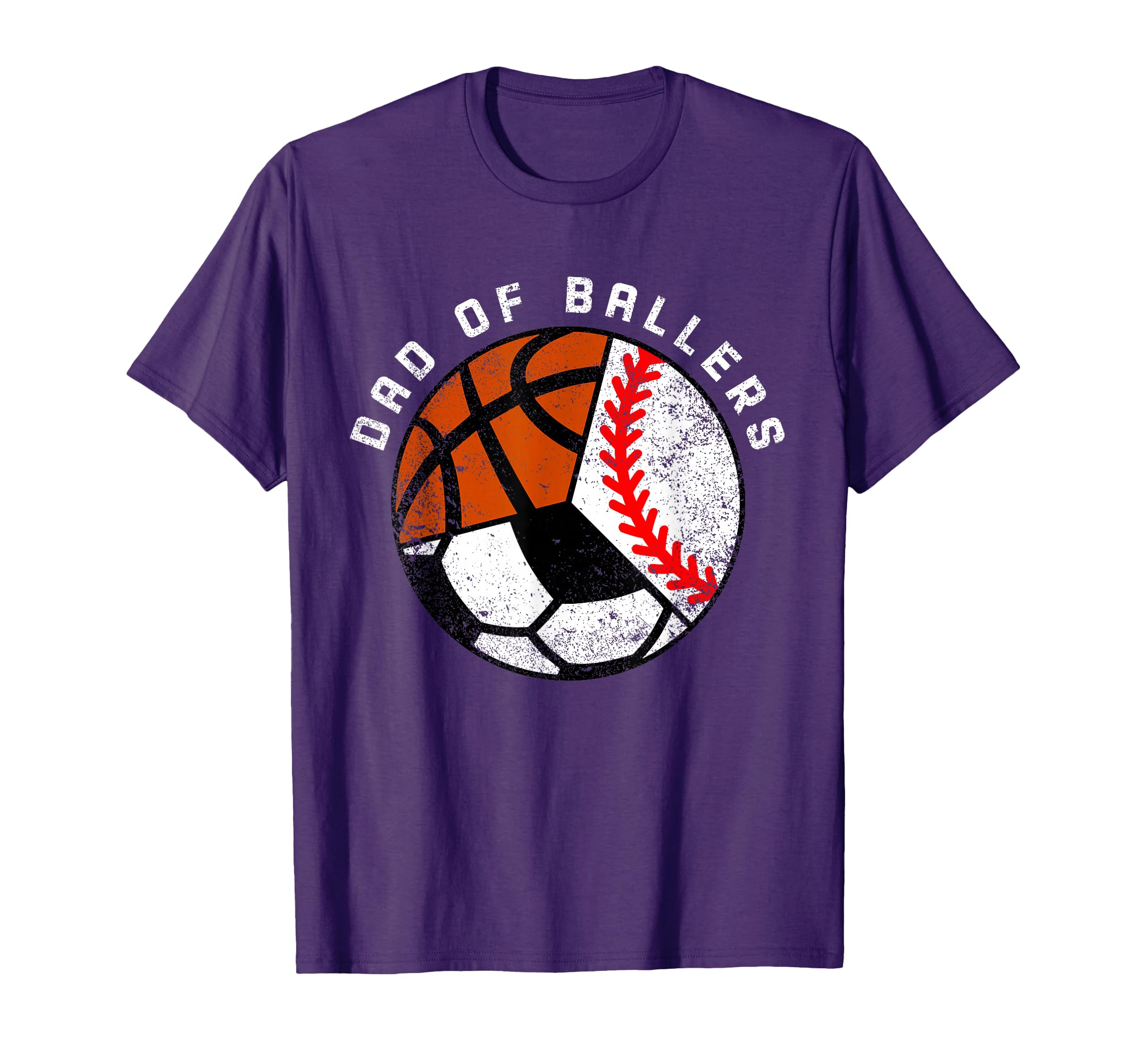 Dad Ballers Funny Baseball Soccer T-Shirt - Unique Graphic Unisex - T-Shirt, Sweatshirt, Hoodie