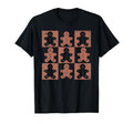 Gifts Gingerbread Checkered Gingerbread T-Shirt - Graphic Print for Adults - T-Shirt, Sweatshirt, Hoodie