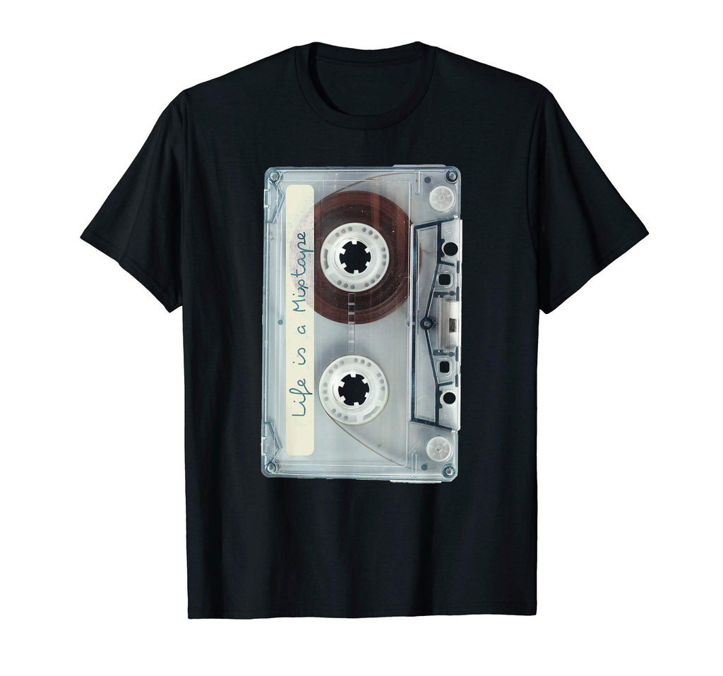 Life Is Mixtape Old School Tape Cassette T-Shirt - Unique Graphic Men Women - T-Shirt, Sweatshirt, Hoodie