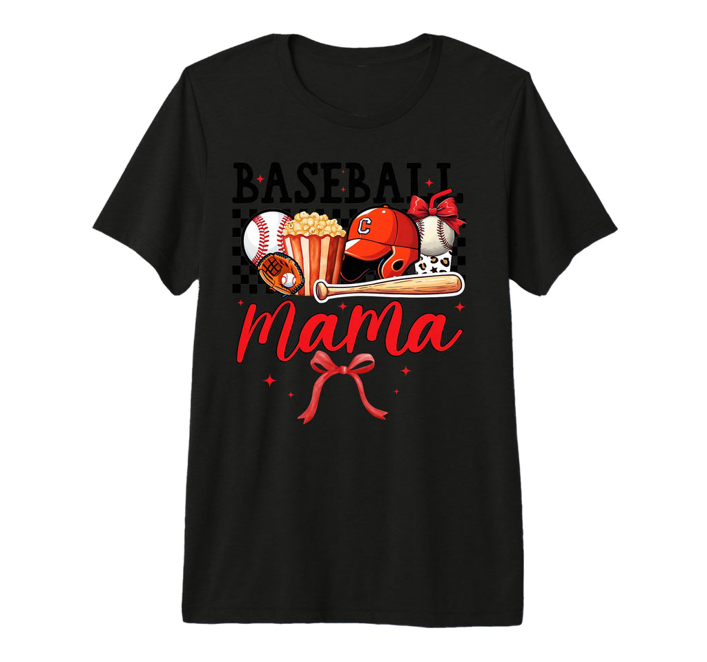 Mama Baseball Softball Tri Blend T-Shirt - Trendy Graphic for Adults - T-Shirt, Sweatshirt, Hoodie