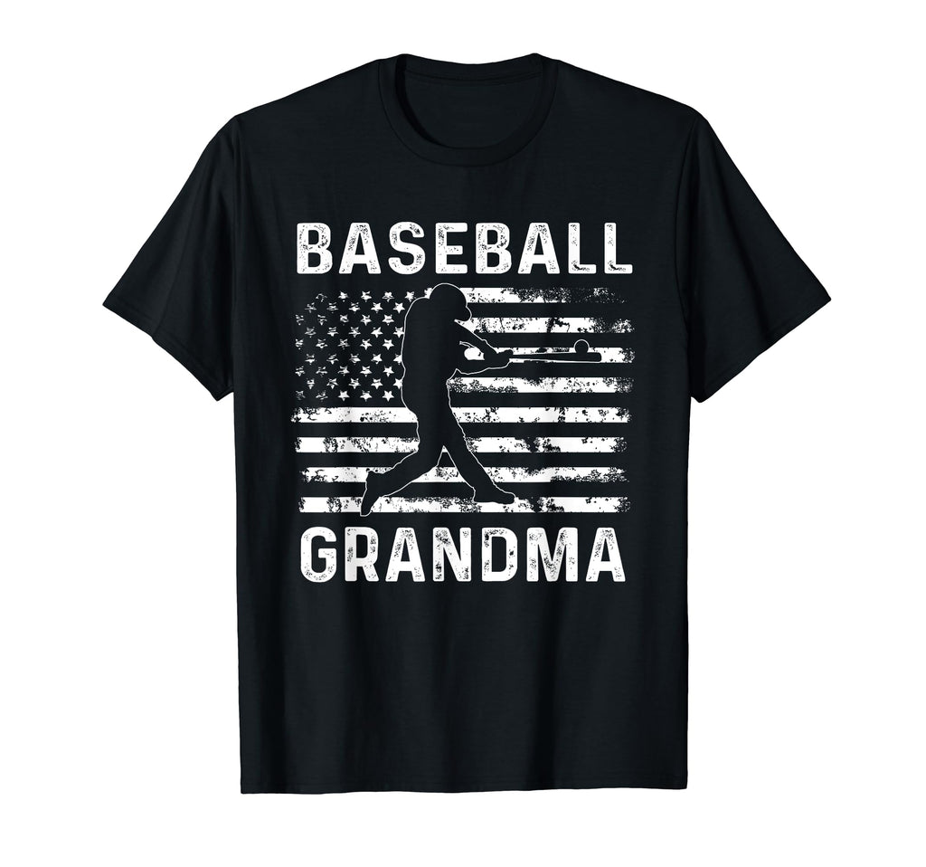 Baseball Grandma Usa Flag 4Th July T-Shirt - Streetwear Style Men Women - T-Shirt, Sweatshirt, Hoodie