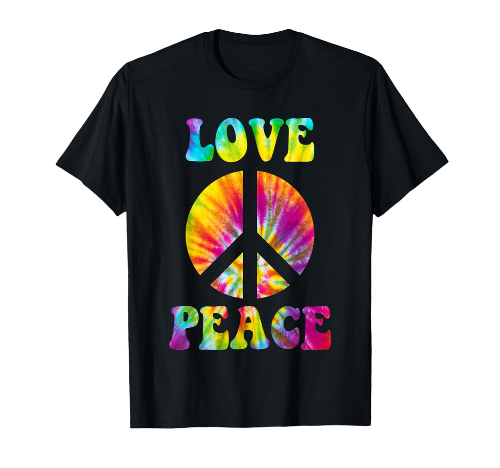 70S And Hippie Peace Sign Love T-Shirt - Trendy Graphic for Adults - T-Shirt, Sweatshirt, Hoodie