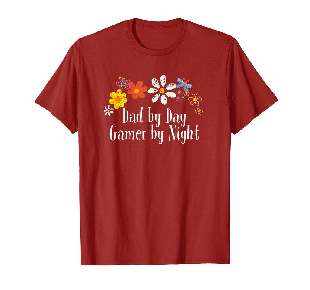 Flowers Drawing Dad Day Gamer Night T-Shirt - Fun Novelty Design Unisex - T-Shirt, Sweatshirt, Hoodie