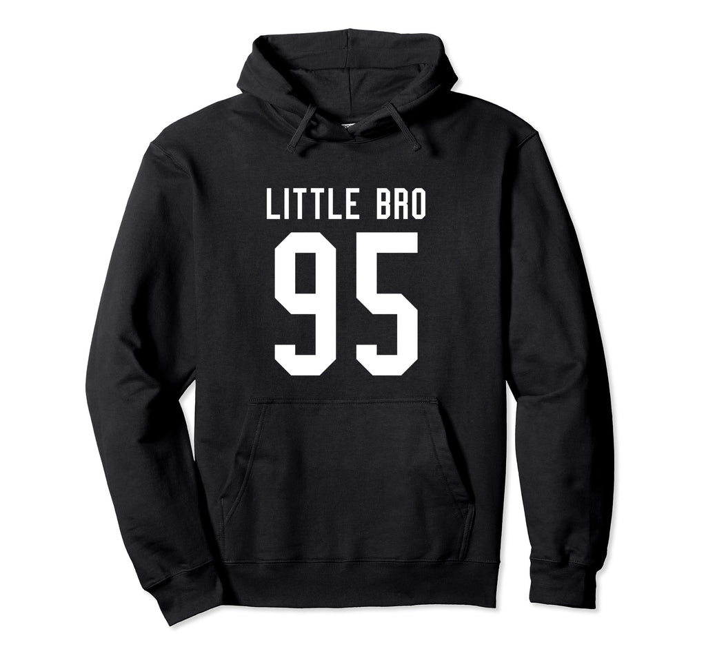 Number 95 Little Bro Biggest Fan Hoodie - Aesthetic Graphic Unisex - T-Shirt, Sweatshirt, Hoodie