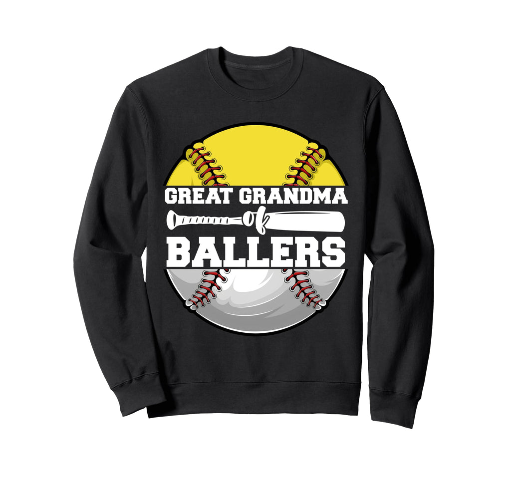 Great Grandma Ballers Funny Softball Sweatshirt - Minimalist Print Unisex - T-Shirt, Sweatshirt, Hoodie