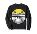 Great Grandma Ballers Funny Softball Sweatshirt - Minimalist Print Unisex - T-Shirt, Sweatshirt, Hoodie