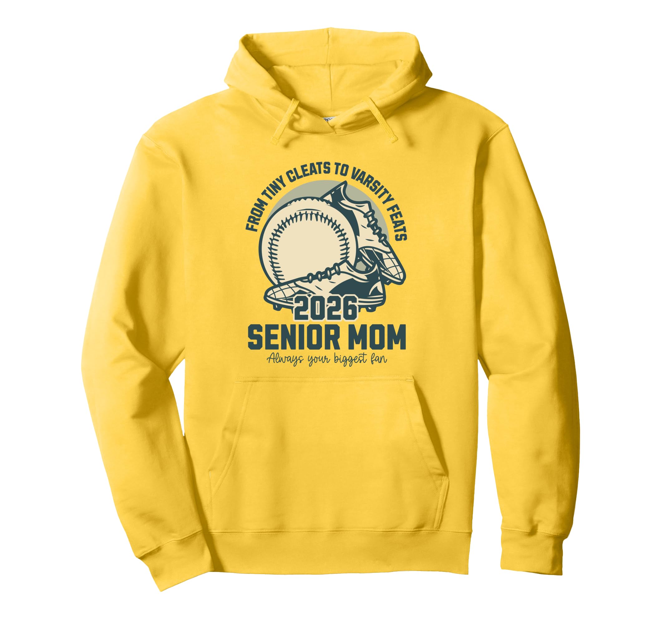 Baseball Senior Mom 2026 Tiny Cleats Hoodie - Minimalist Print Unisex - T-Shirt, Sweatshirt, Hoodie