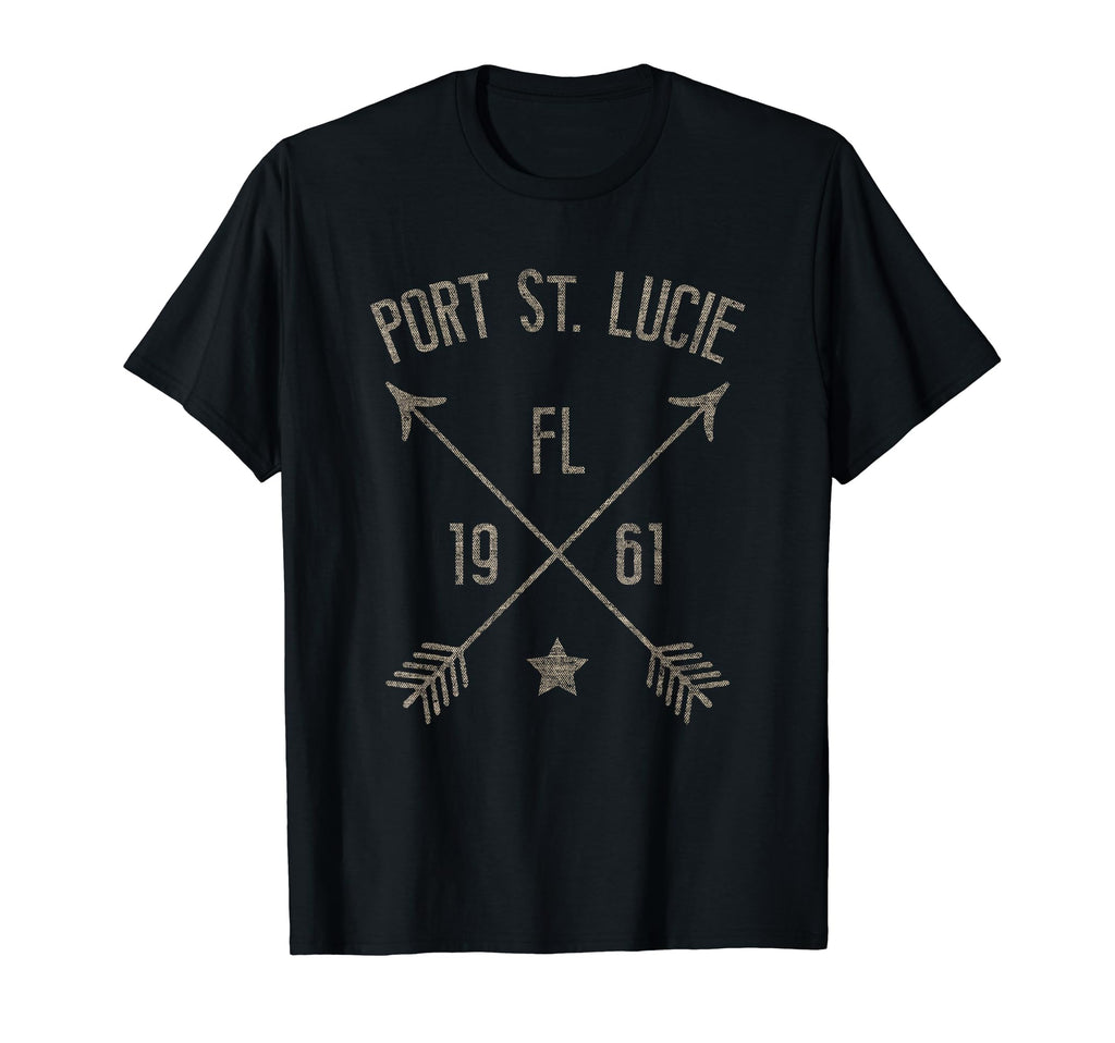 Port St Lucie Fl Distressed Home City T-Shirt - Custom Art Print Unisex - T-Shirt, Sweatshirt, Hoodie