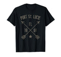Port St Lucie Fl Distressed Home City T-Shirt - Custom Art Print Unisex - T-Shirt, Sweatshirt, Hoodie