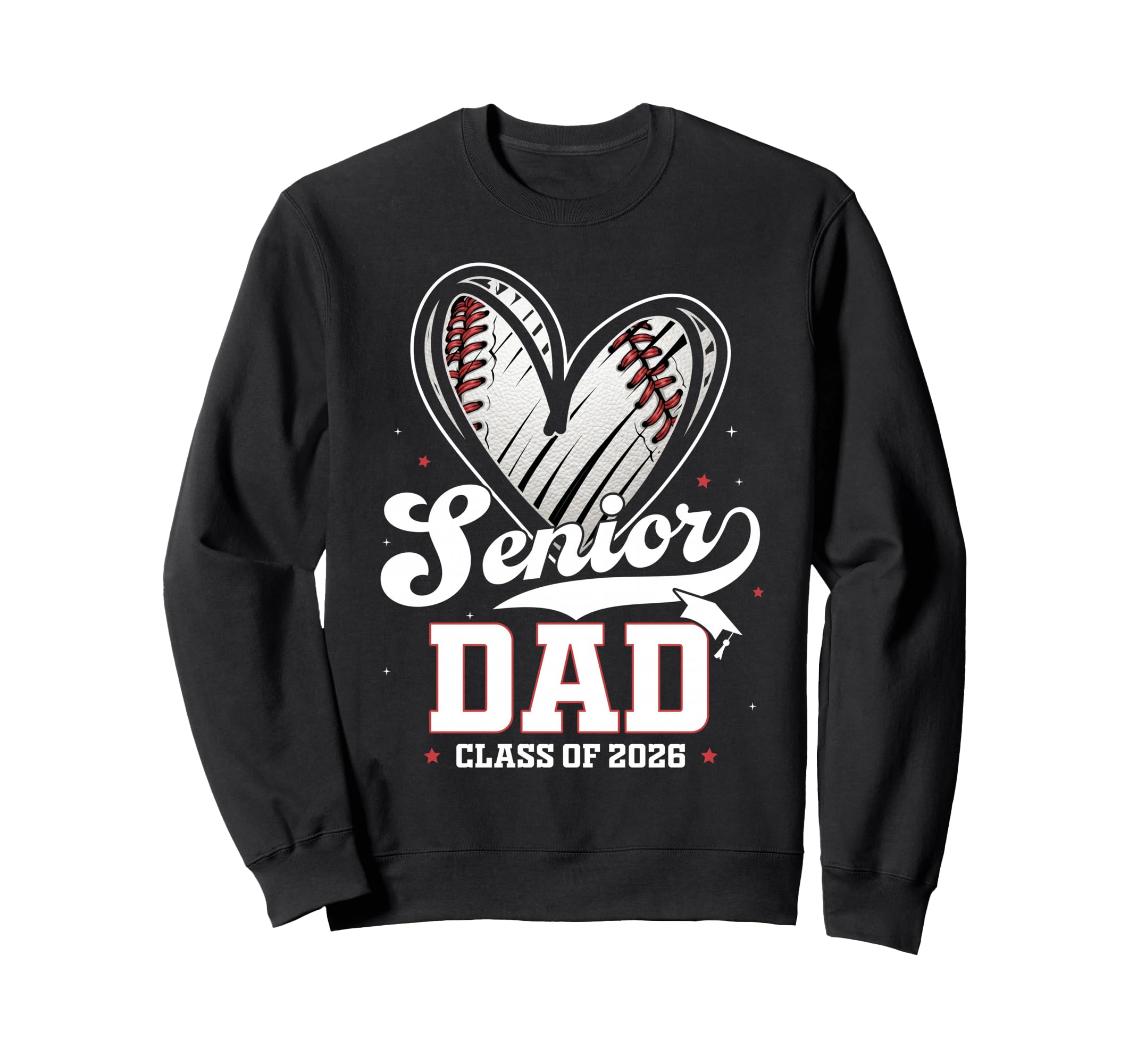 Senior Dad Class 2026 Baseball Sweatshirt - Custom Art Print Unisex - T-Shirt, Sweatshirt, Hoodie