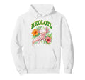 Axolotl Groovy Floral Axolotl Hoodie - Fun Novelty Design Unisex - T-Shirt, Sweatshirt, Hoodie