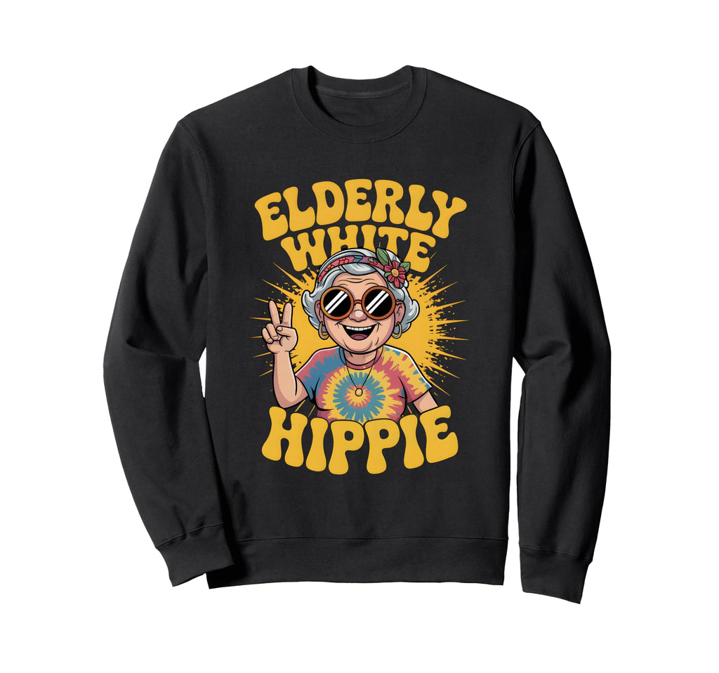 Groovy Hippie Grandma Free Spirit Sweatshirt - Novelty Apparel for Adults - T-Shirt, Sweatshirt, Hoodie