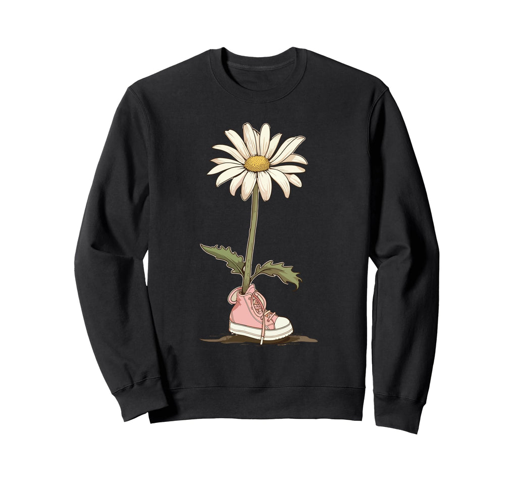 Boho Daisy Flower Botanical Sweatshirt - Streetwear Style Unisex - T-Shirt, Sweatshirt, Hoodie