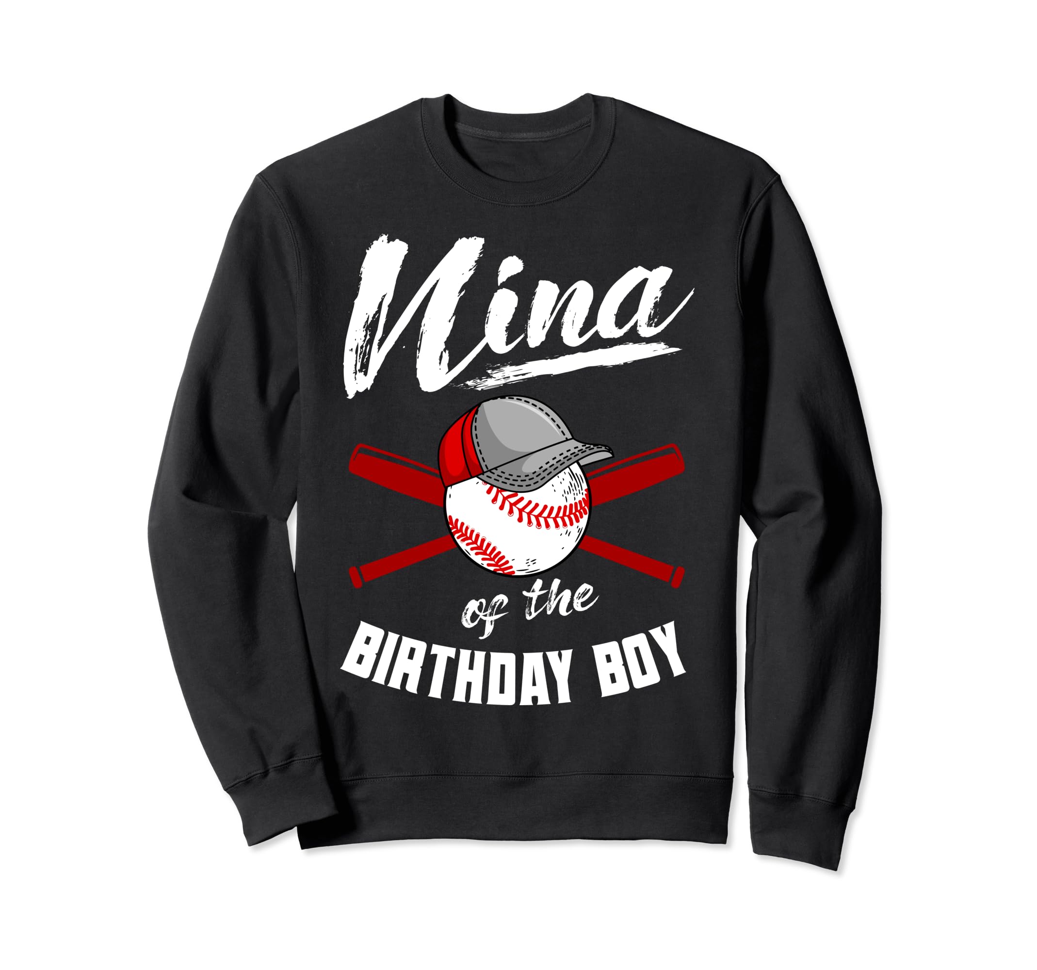 Nina Birthday Baseball Bday Party Sweatshirt - Minimalist Print for Adults - T-Shirt, Sweatshirt, Hoodie