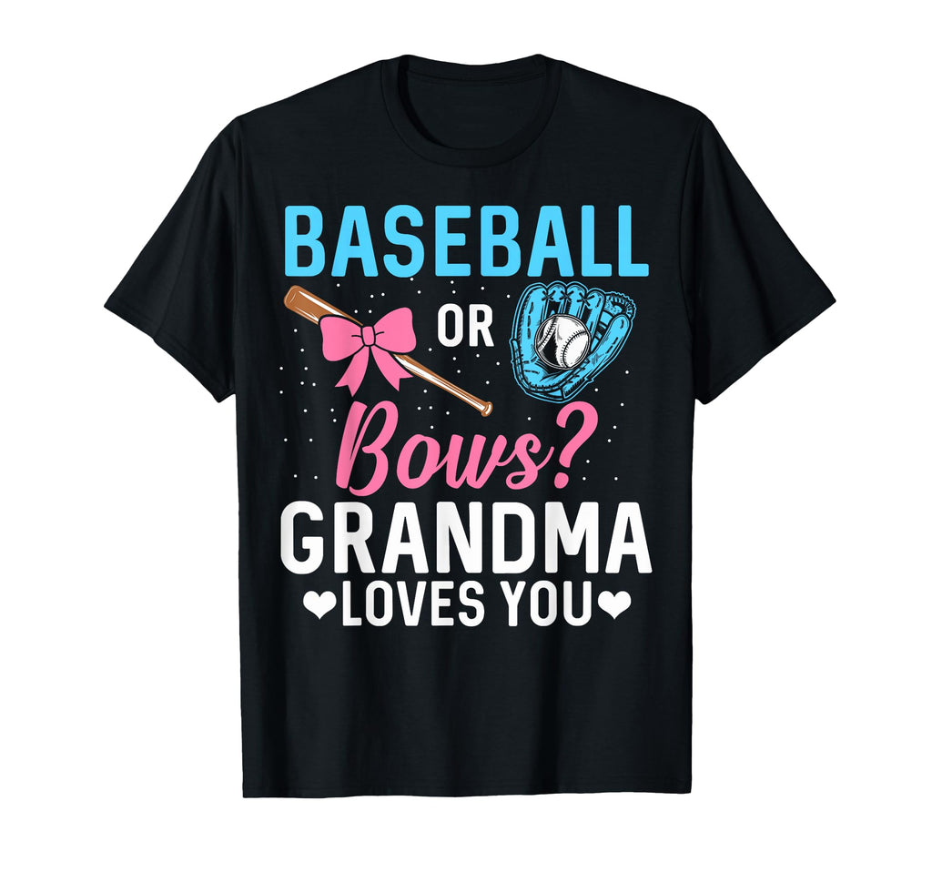 Baseball Or Bows Gender Reveal T-Shirt - Casual Everyday Wear for Adults - T-Shirt, Sweatshirt, Hoodie