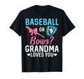 Baseball Or Bows Gender Reveal T-Shirt - Casual Everyday Wear for Adults - T-Shirt, Sweatshirt, Hoodie