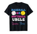 Baseball Or Softball Uncle Loves T-Shirt - Casual Everyday Wear for Adults - T-Shirt, Sweatshirt, Hoodie