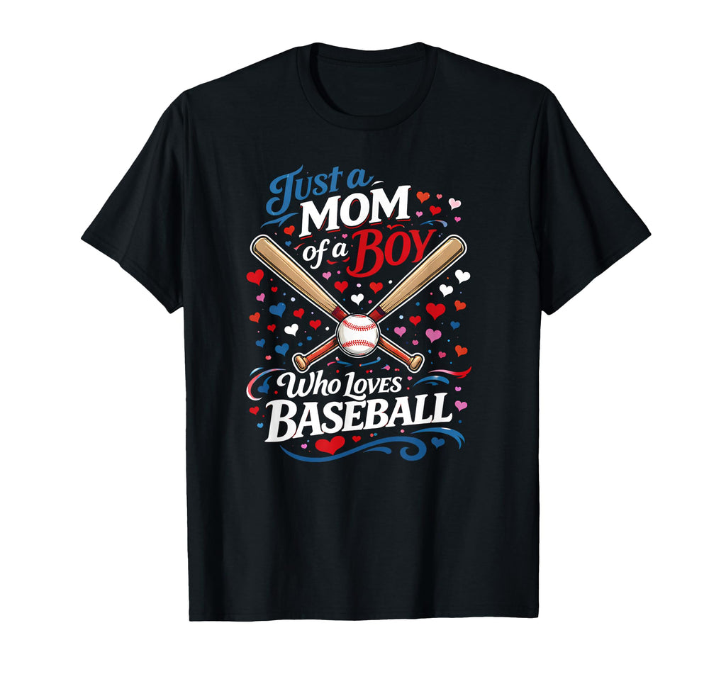 Baseball Mom Just Mom Who Loves Ice T-Shirt - Graphic Print for Adults - T-Shirt, Sweatshirt, Hoodie