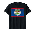 Flag Belize Distressed T-Shirt - Minimalist Print Unisex - T-Shirt, Sweatshirt, Hoodie