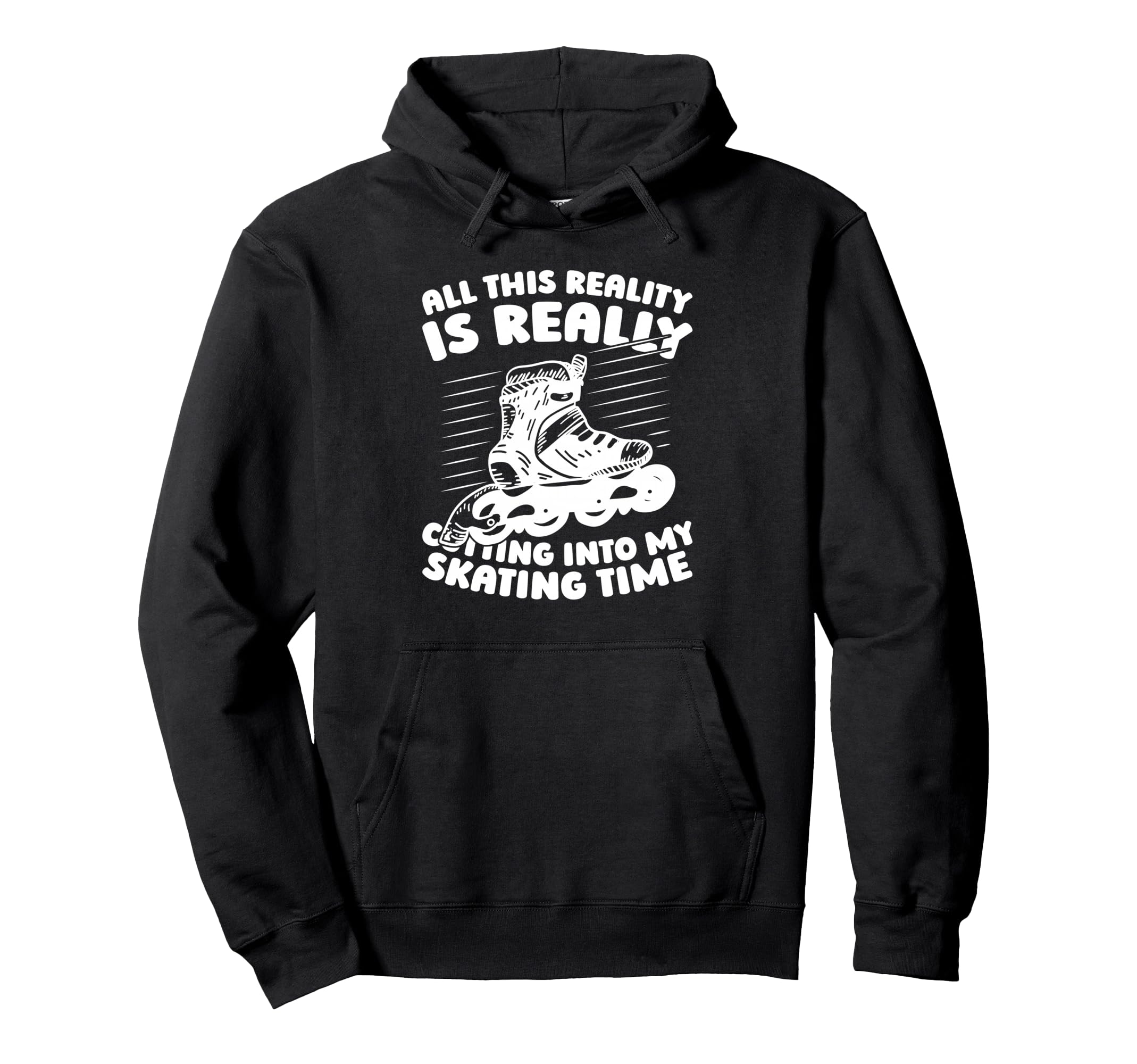 Skater Skates Roller Skating Hoodie - Aesthetic Graphic Unisex - T-Shirt, Sweatshirt, Hoodie
