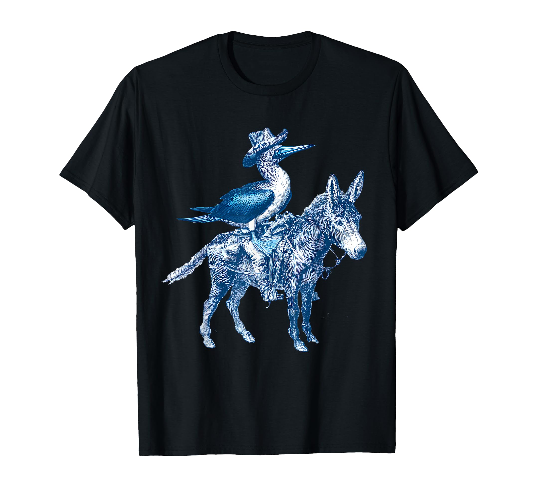 Blue Footed Booby Cowboy Cowgirl T-Shirt - Novelty Apparel Men Women - T-Shirt, Sweatshirt, Hoodie