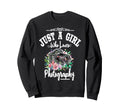 Womens Just Who Loves Photography Sweatshirt - Trendy Graphic for Adults - T-Shirt, Sweatshirt, Hoodie