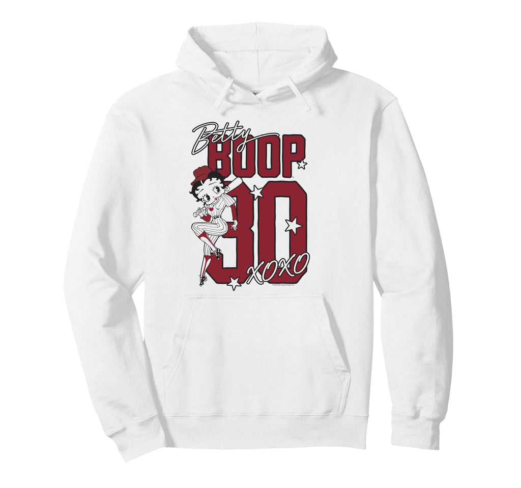Betty Boop Baseball Logo Jersey Stars Hoodie - Minimalist Print for Adults - T-Shirt, Sweatshirt, Hoodie