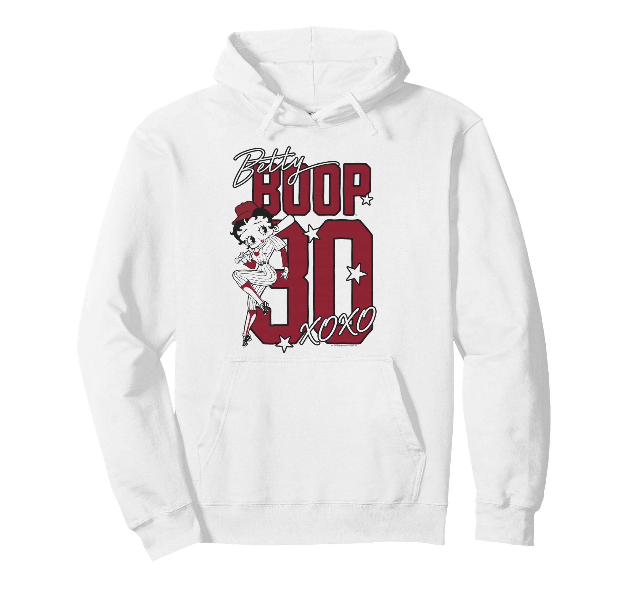Betty Boop Baseball Logo Jersey Stars Hoodie - Minimalist Print for Adults - T-Shirt, Sweatshirt, Hoodie