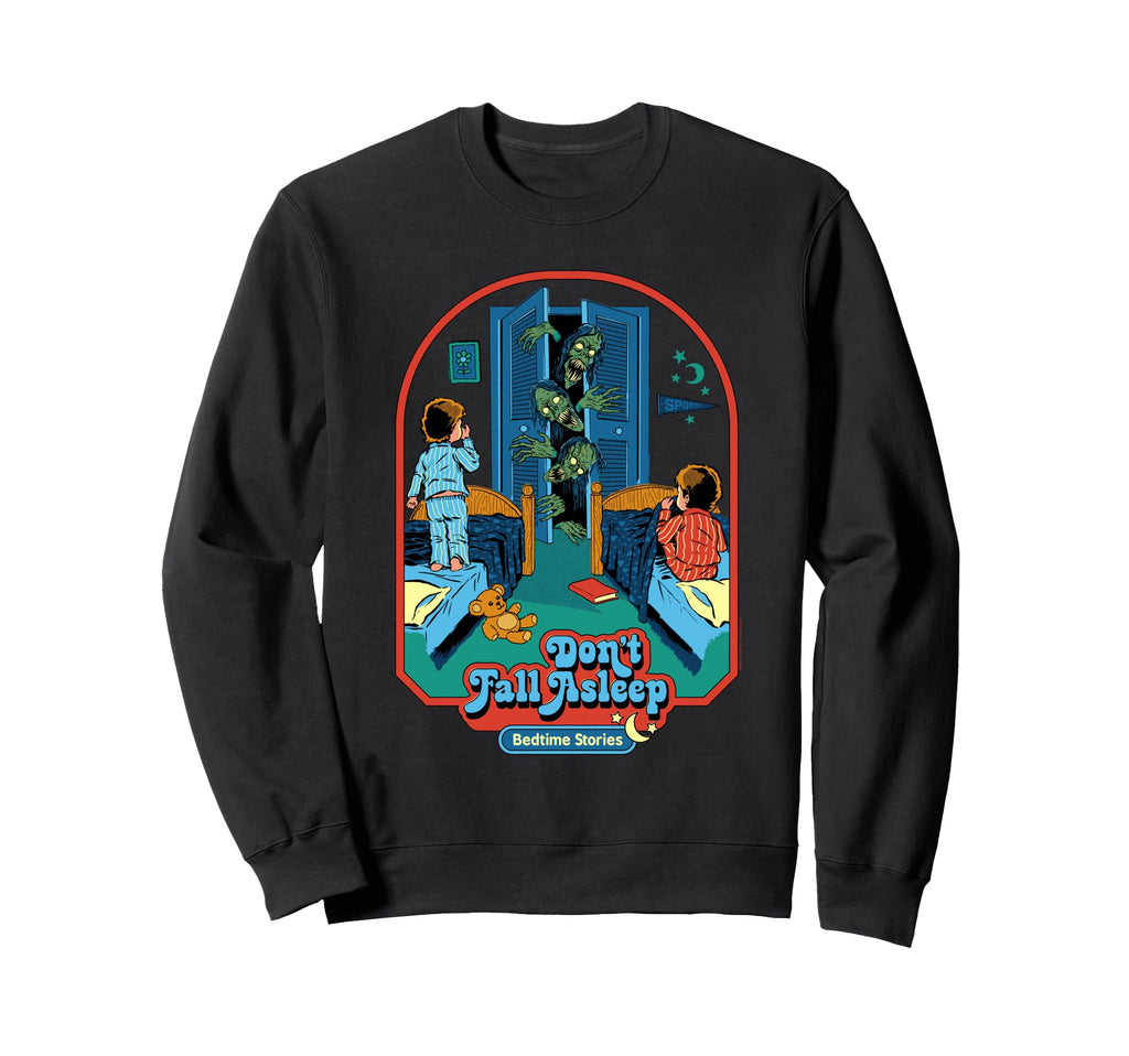 Steven Rhodes Dont Fall Asleep Sweatshirt - Fun Novelty Design for Adults - T-Shirt, Sweatshirt, Hoodie