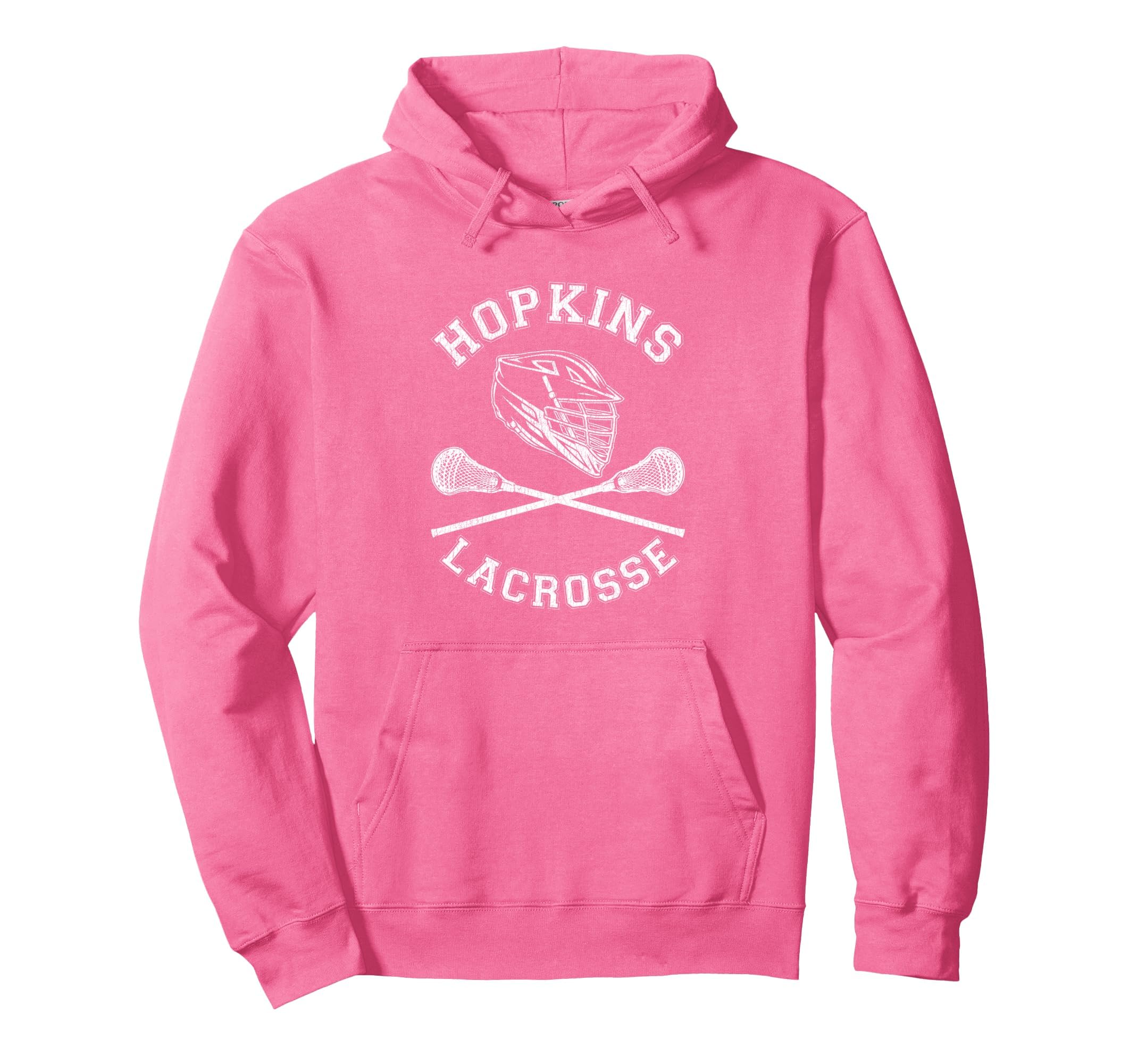 Hopkins Lacrosse Distressed Lax Hoodie - Custom Art Print Unisex - T-Shirt, Sweatshirt, Hoodie
