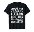 His Biggest Fan Baseball Brother T-Shirt - Casual Everyday Wear for Adults - T-Shirt, Sweatshirt, Hoodie