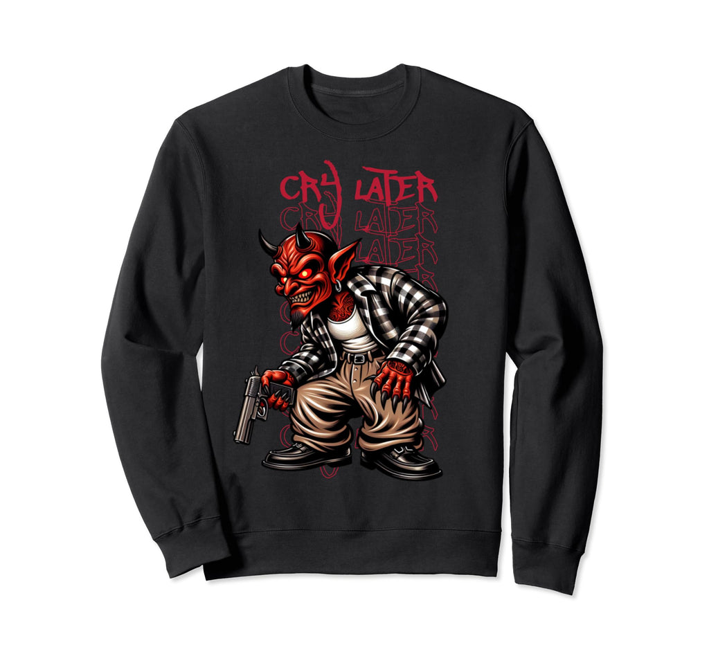 Cholo Gangster Graffiti 90S Sweatshirt - Casual Everyday Wear Men Women - T-Shirt, Sweatshirt, Hoodie
