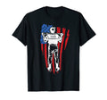 Us Flag Baseball Player Batter Sport T-Shirt - Streetwear Style Unisex - T-Shirt, Sweatshirt, Hoodie