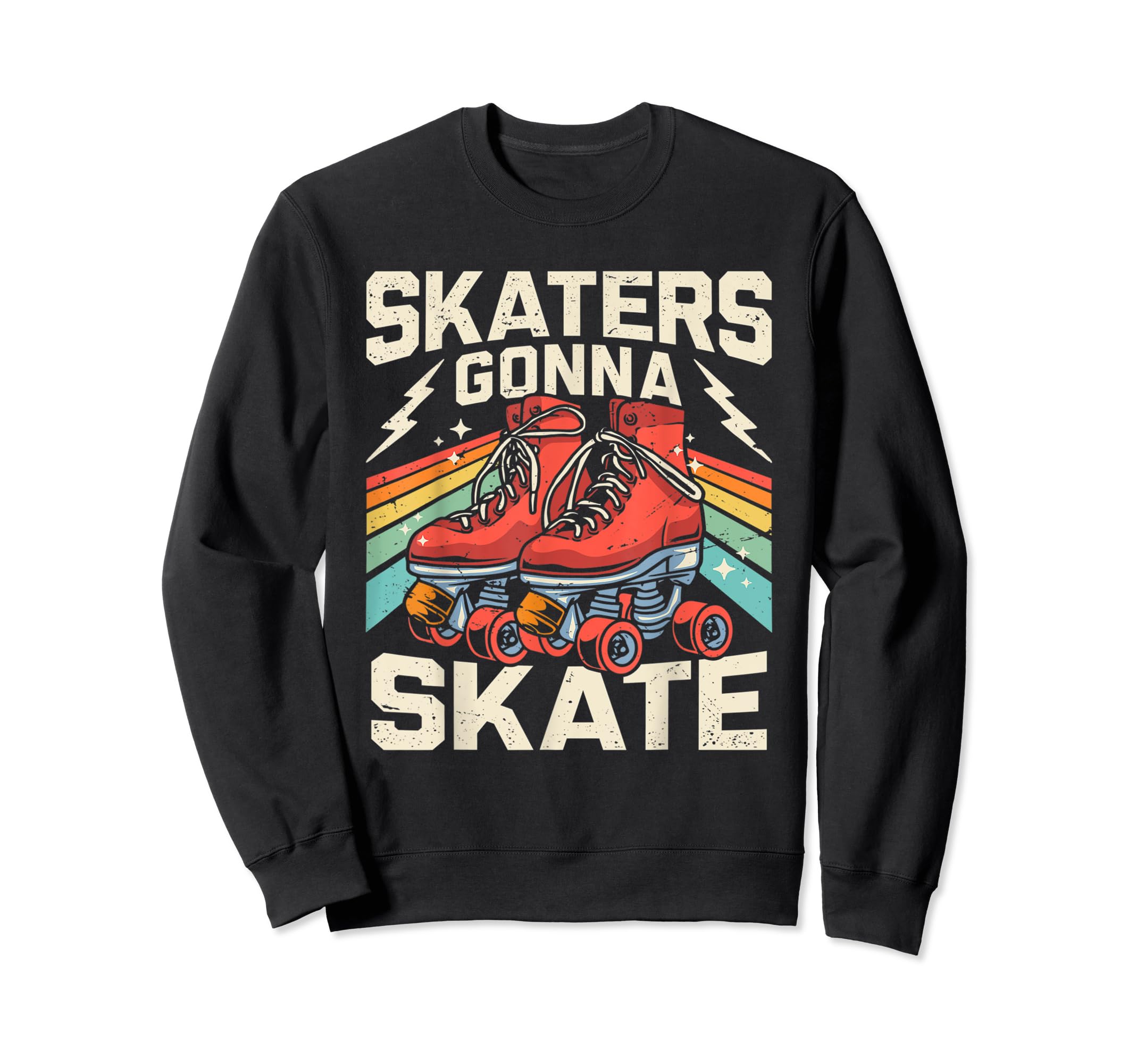 Roller Skating Funny Skaters Sweatshirt - Aesthetic Graphic for Adults - T-Shirt, Sweatshirt, Hoodie