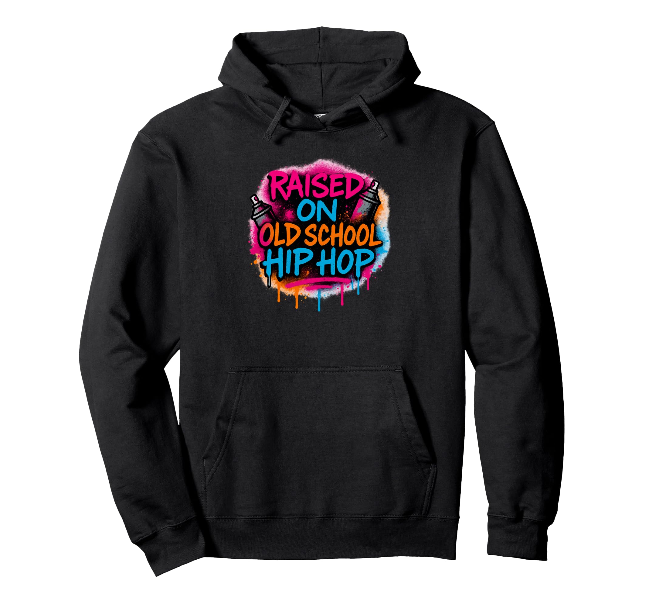 Raised Old School Hip Hop Quick Graffiti Hoodie - Graphic Print Men Women - T-Shirt, Sweatshirt, Hoodie