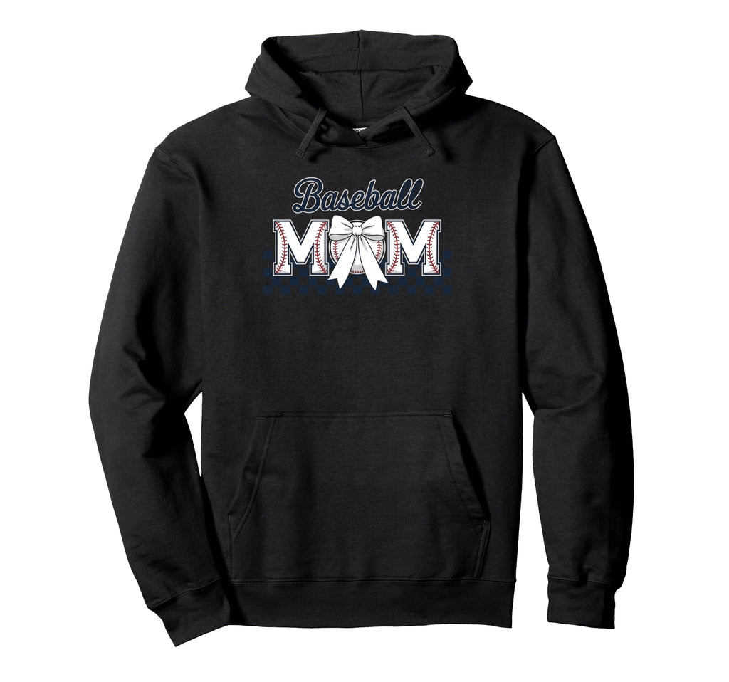 Baseball Mama Coquette Bow Game Day Hoodie - Unique Graphic Men Women - T-Shirt, Sweatshirt, Hoodie