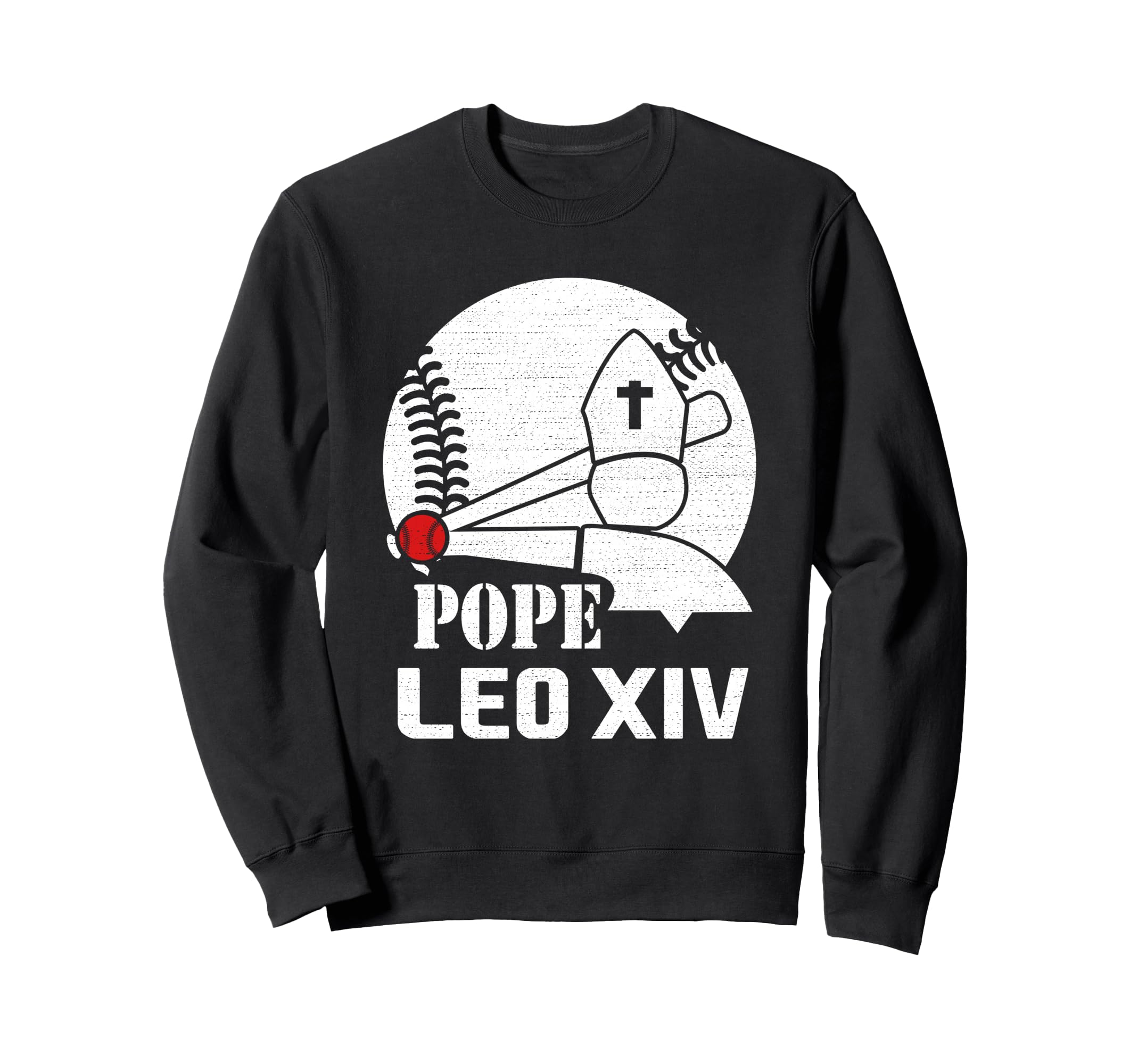 Da Pope Leo Xiv Baseball Sweatshirt - Minimalist Print Unisex - T-Shirt, Sweatshirt, Hoodie