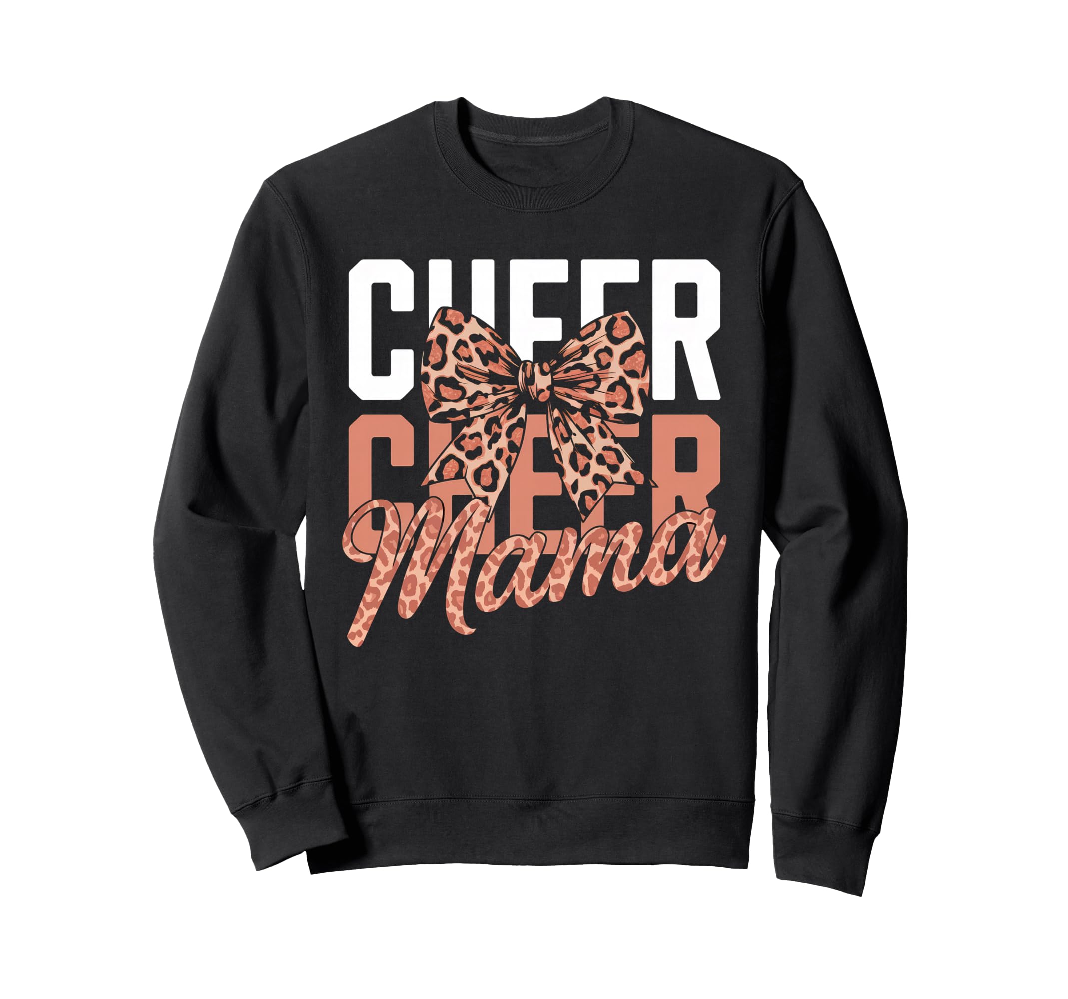 Cheer Mom Mother Bow Cheerleader Game Sweatshirt - Streetwear Style Unisex - T-Shirt, Sweatshirt, Hoodie