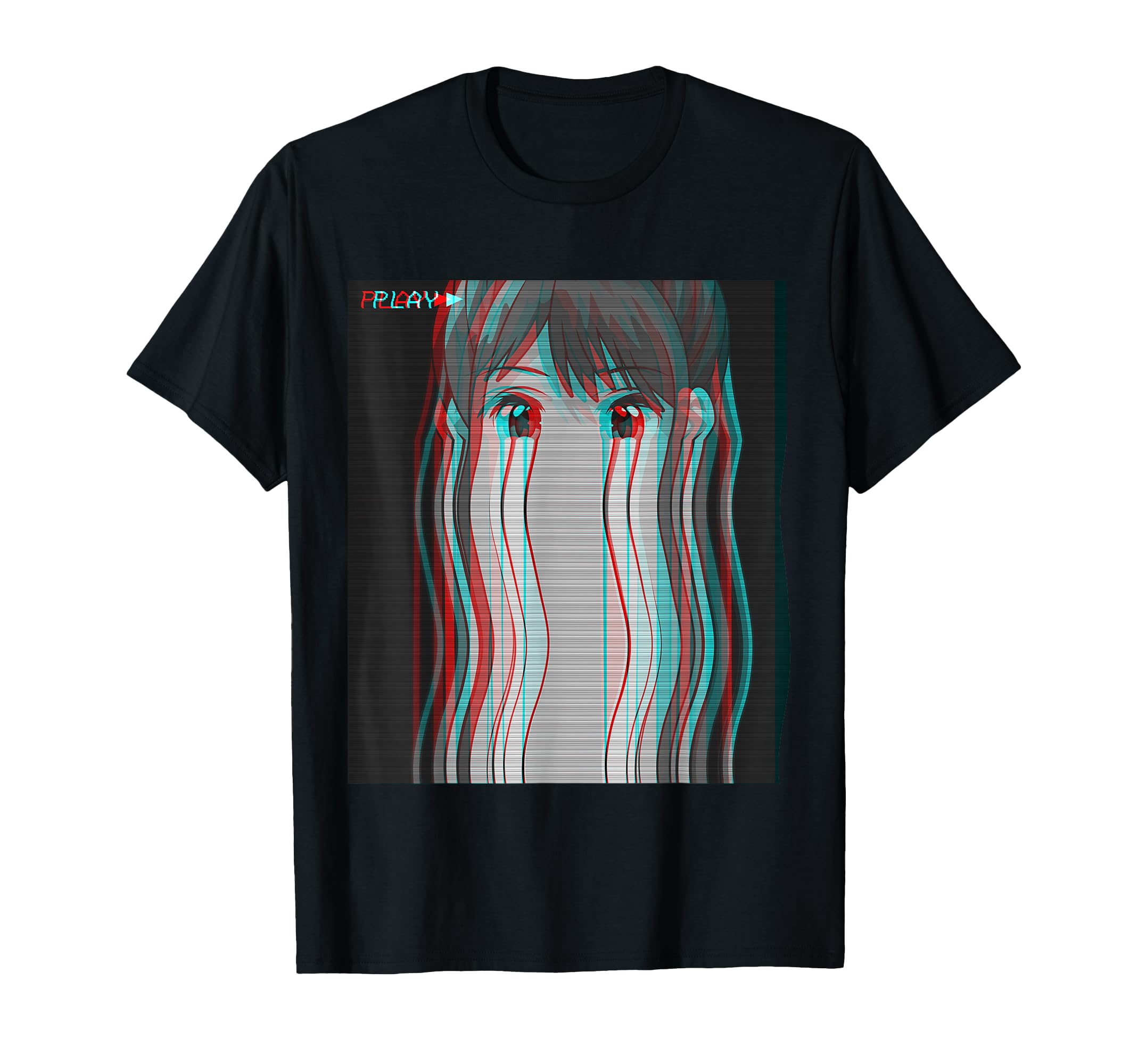 Sad Anime Eboy Egirl Harajuku T-Shirt - Novelty Apparel for Adults - T-Shirt, Sweatshirt, Hoodie