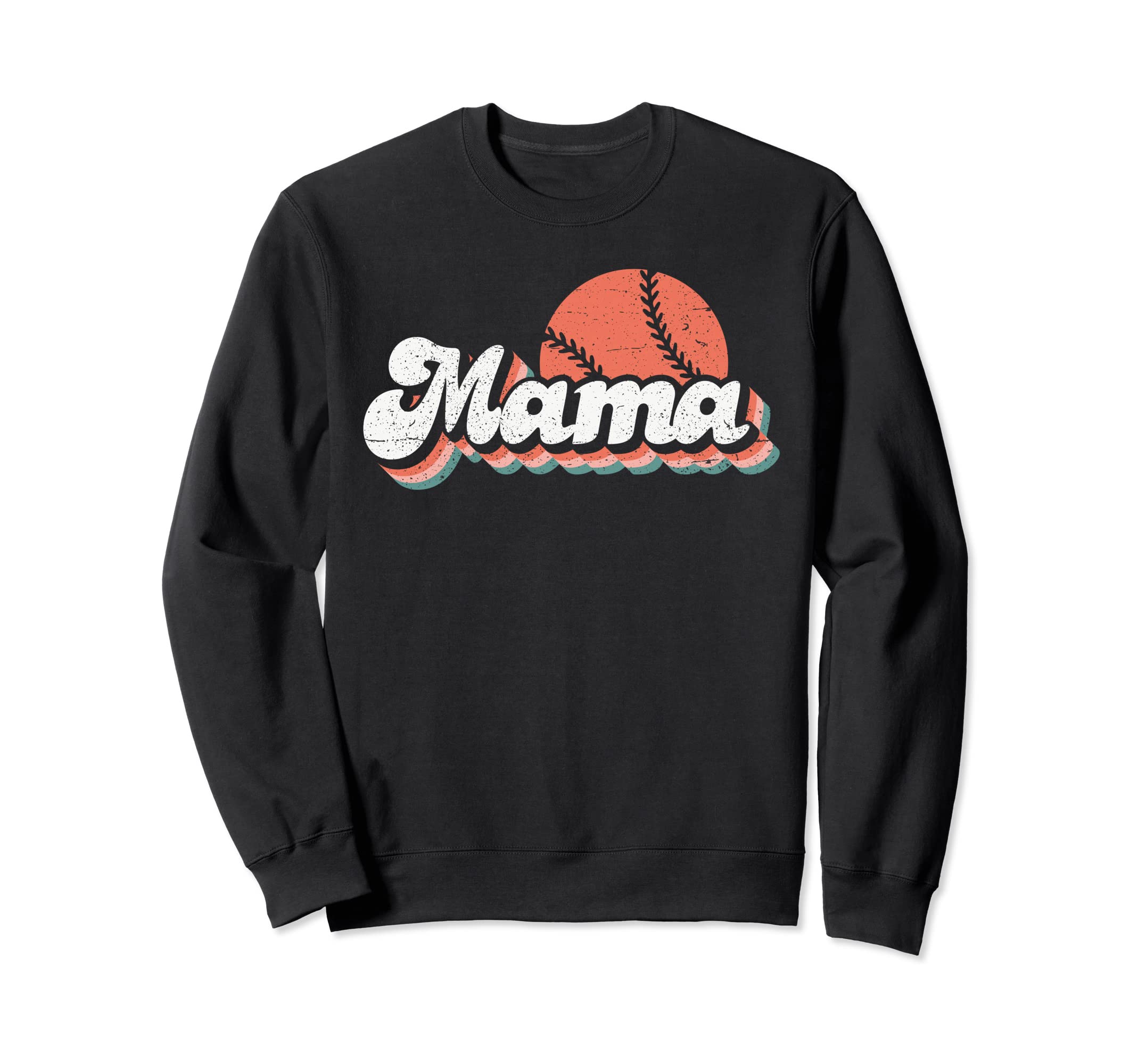 Baseball Mama Typo Sports Mom Sweatshirt - Novelty Apparel Unisex - T-Shirt, Sweatshirt, Hoodie