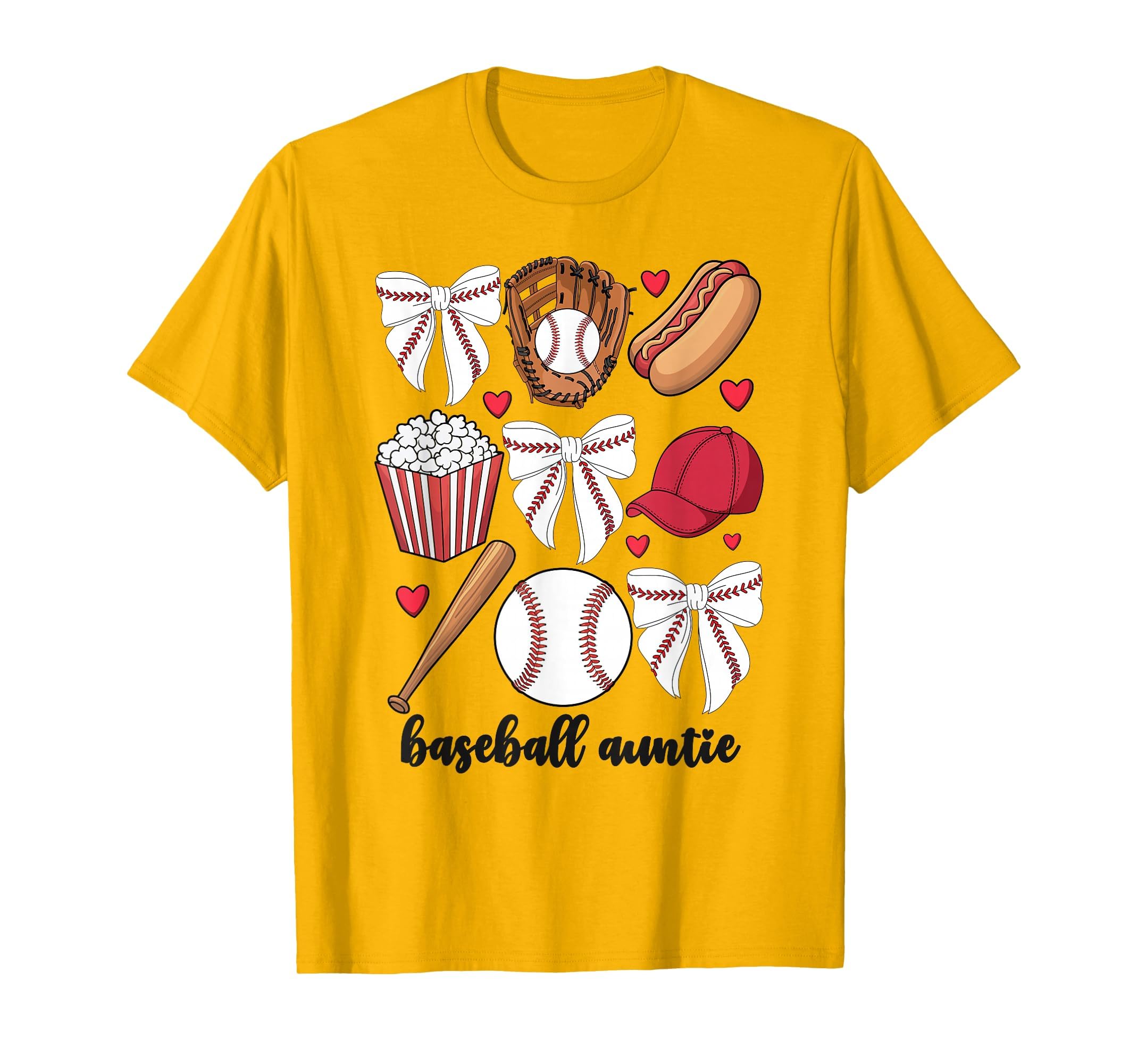 Baseball Auntie Coquette Bow Nephew T-Shirt - Novelty Apparel Unisex - T-Shirt, Sweatshirt, Hoodie