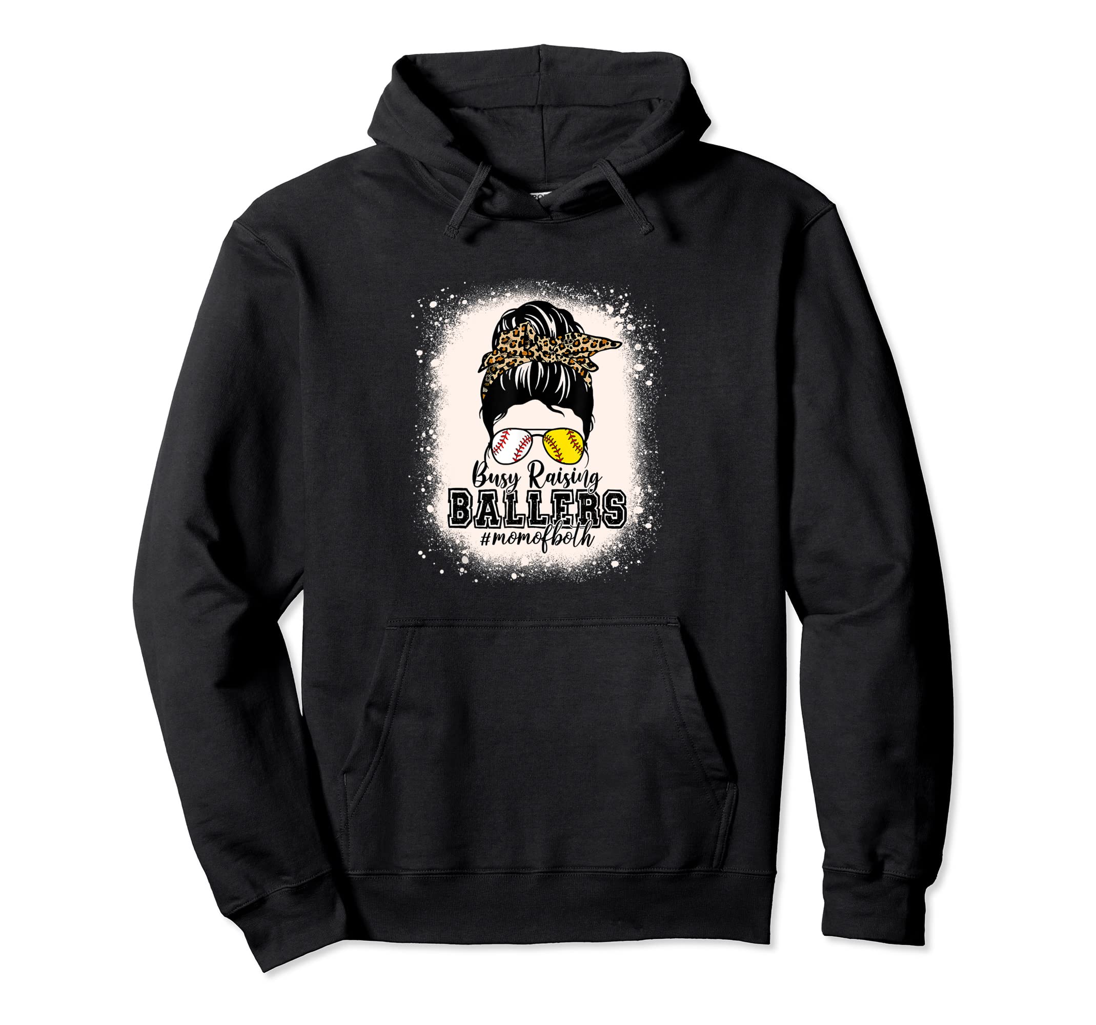 Busy Raising Ballers Mom Both Dance Mom Hoodie - Trendy Graphic Unisex - T-Shirt, Sweatshirt, Hoodie