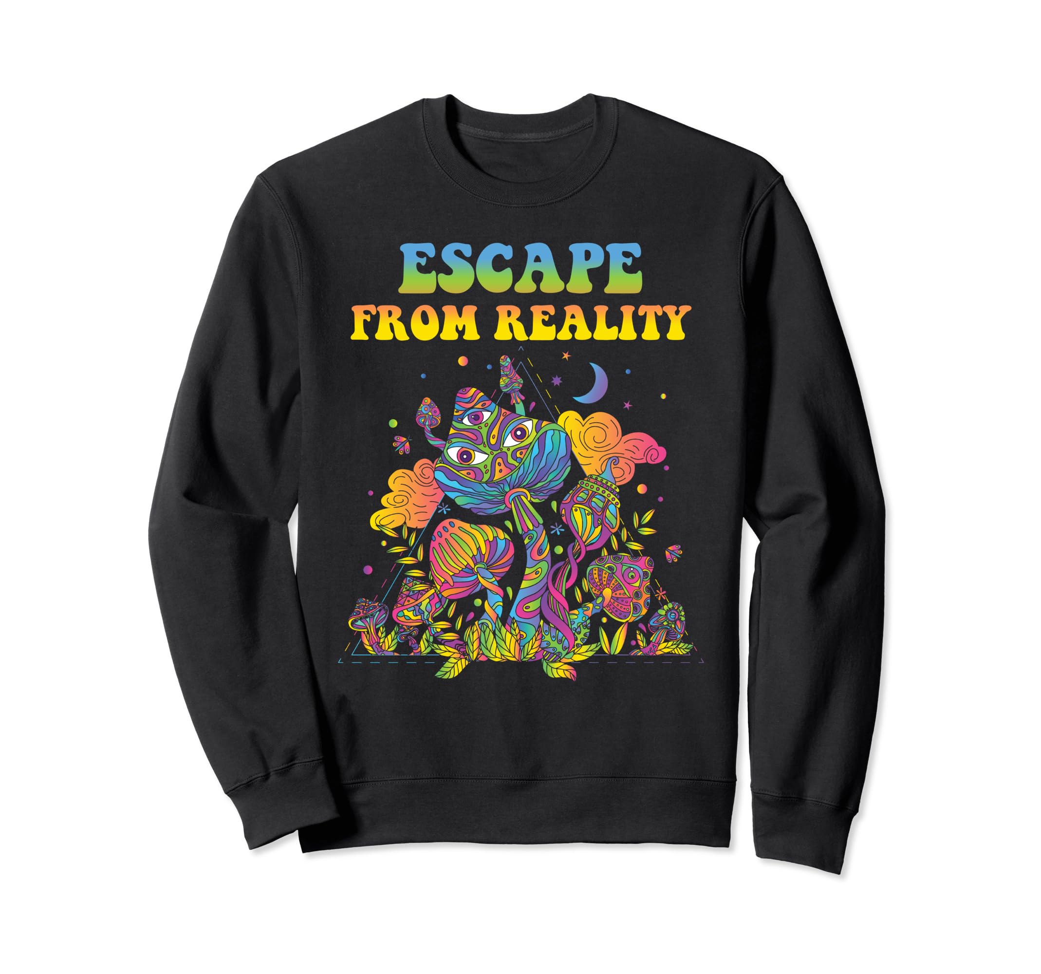 Magic Mushrooms Psychedelic Trip Sweatshirt - Casual Everyday Wear Unisex - T-Shirt, Sweatshirt, Hoodie