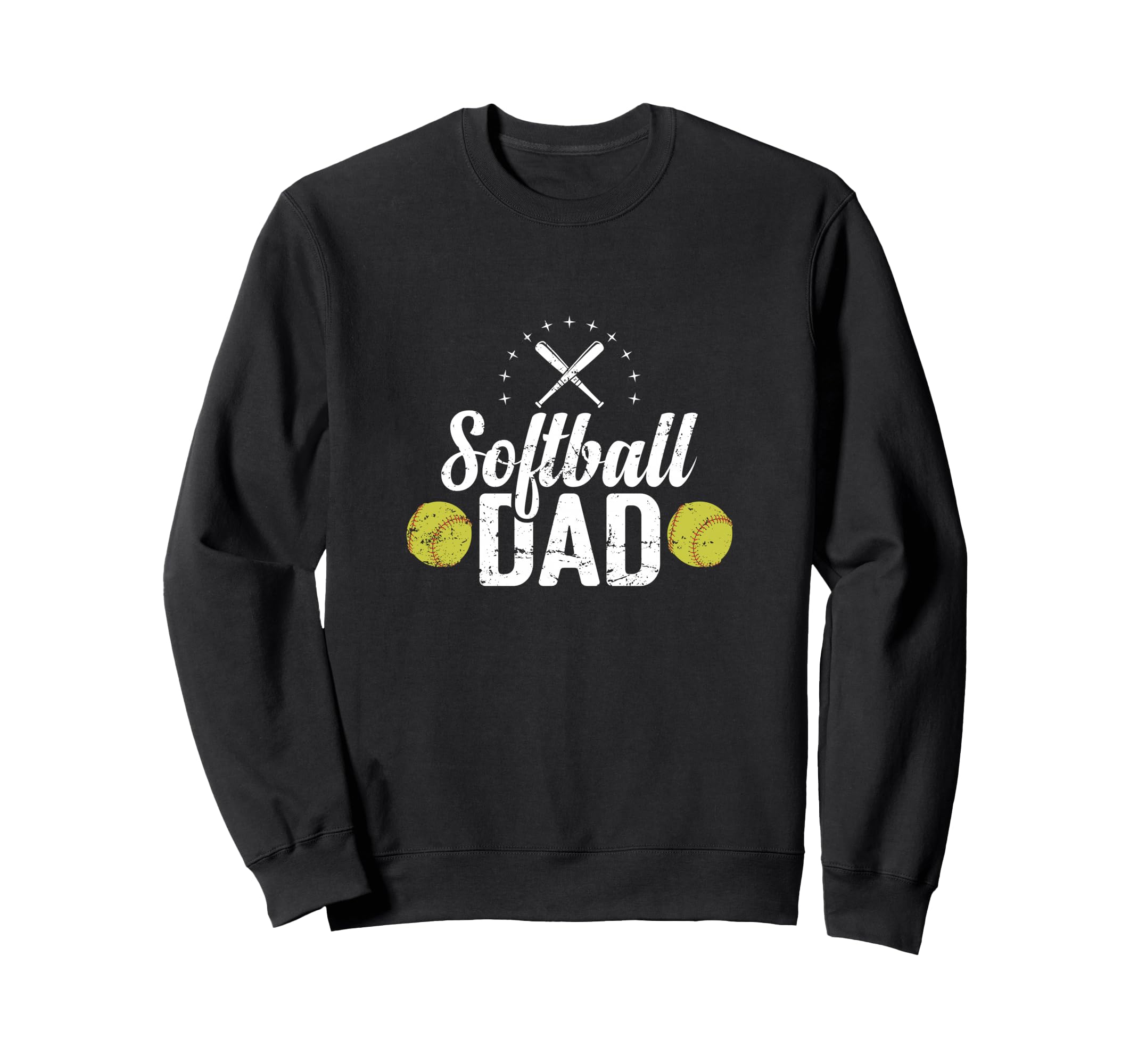 Softball Dad Softball Dad Baseball Sweatshirt - Trendy Graphic Unisex - T-Shirt, Sweatshirt, Hoodie