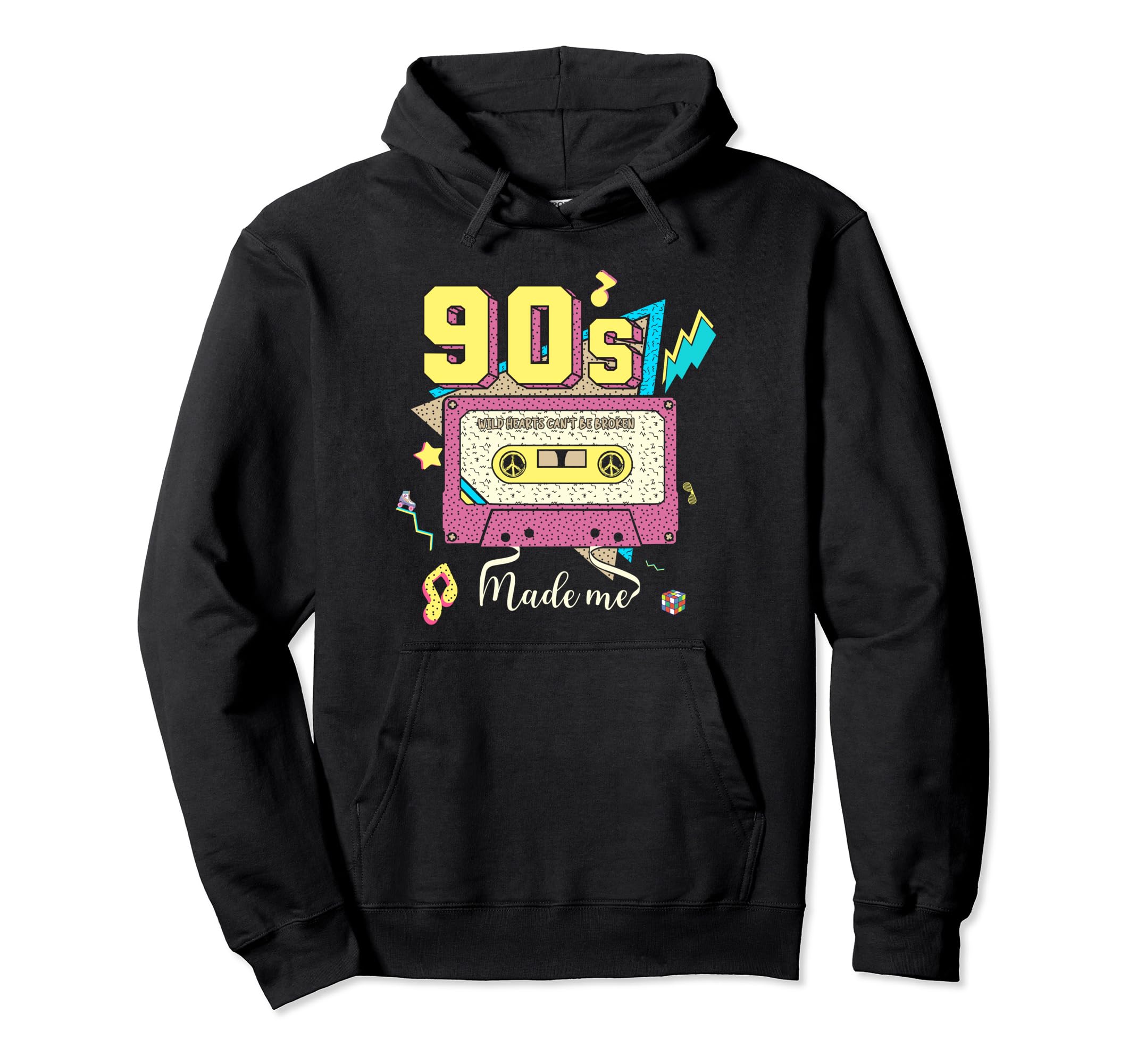 90S Made Me Groovy 90S Party Cassette Tape Hoodie - Unique Graphic Unisex - T-Shirt, Sweatshirt, Hoodie